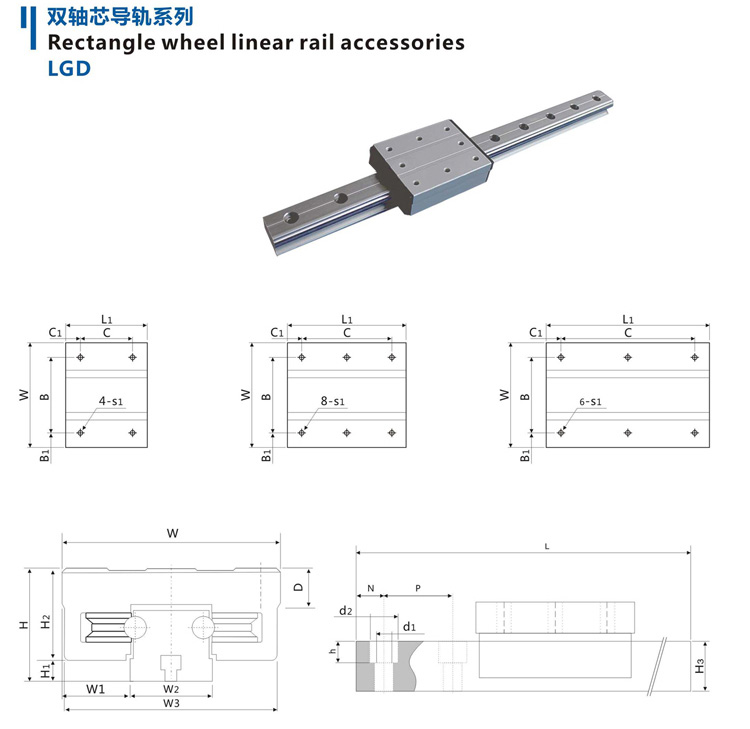 外置雙軸心直線導(dǎo)軌選型圖(圖4)
